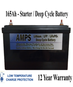 12V 165Ah Start or Deep Cycle Lithium Battery