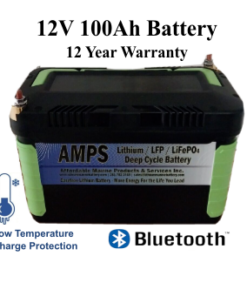 12V 100ah lithium ion LFP bluetooth battery image