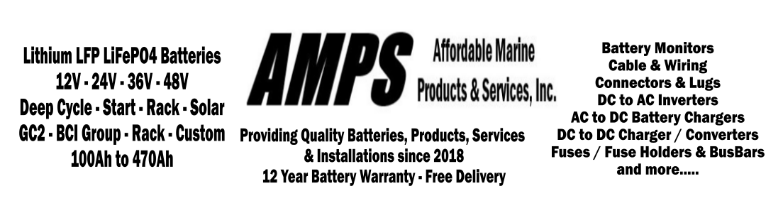 AMPS lithium battery banner